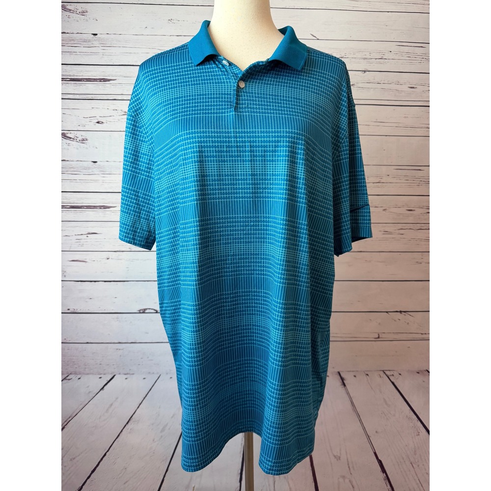 Nike Dri-FIT Polo Shirt‎ Mens Large CK7134 Short Sleeve AOP Golf Performance